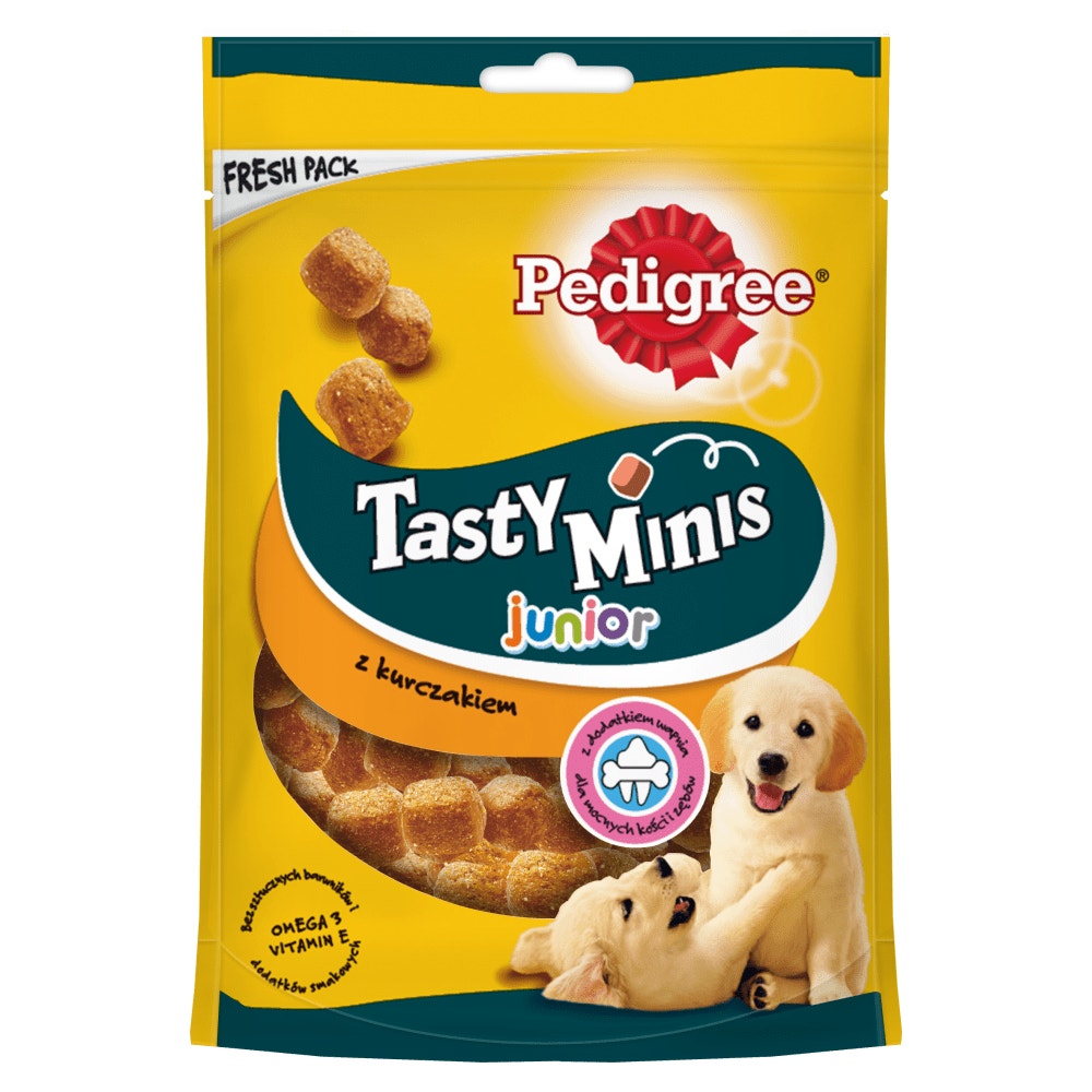 PEDIGREE® Tasty Minis Junior z Kurczakiem 125g