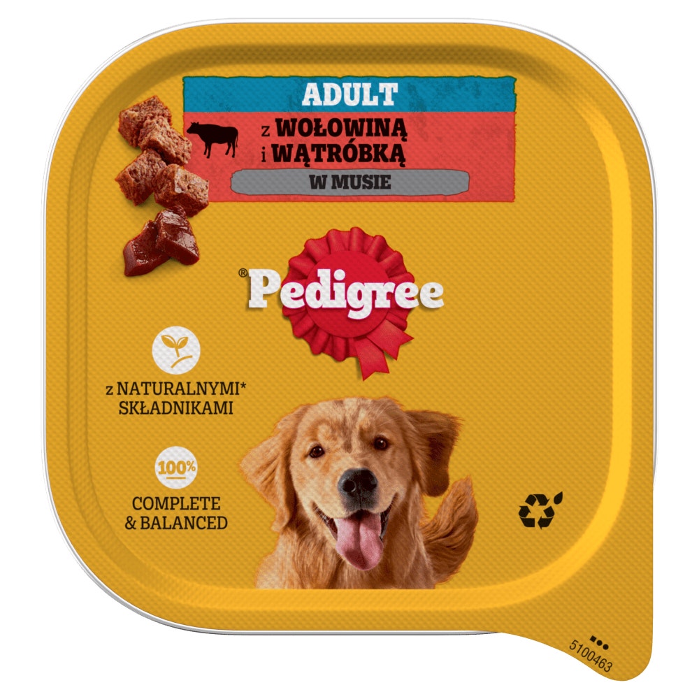 PEDIGREE® Adult z Wołowiną i Wątróbką w Musie, 300g